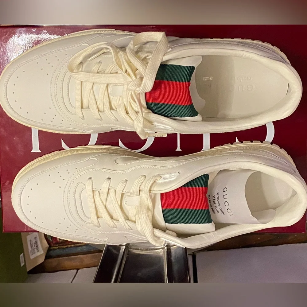 GUCCI NEW MEN'S RE-WEB SNEAKER